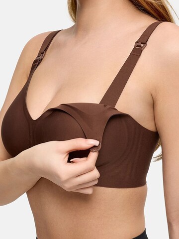 cfab (formerly creamy fabrics) Bustier BH 'Comfort Maternity Still-BH ohne Bügel'‌ in Braun