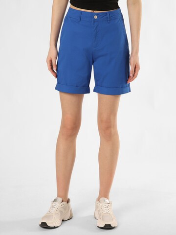 Marie Lund Regular Broek in Blauw: voorkant