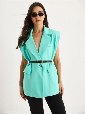 Gilet da completo di Bianco Lucci in verde: frontale