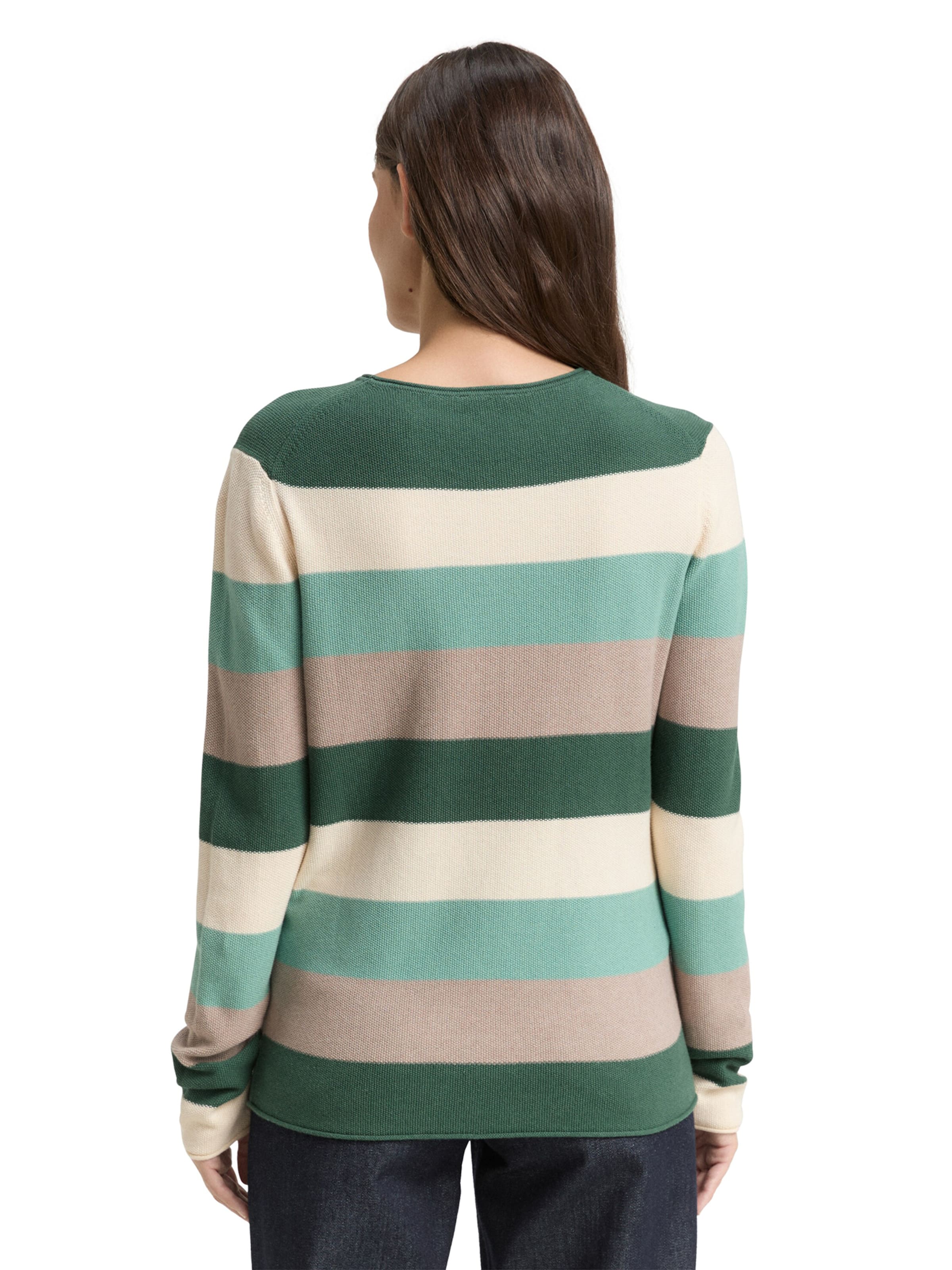 TOM TAILOR Sweater in Green