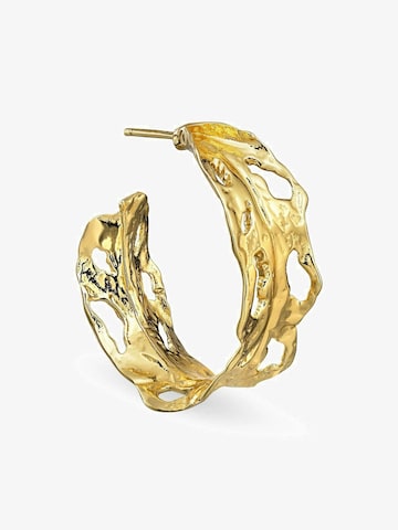 Boucles d'oreilles 'Leaf' Jane Kønig en or