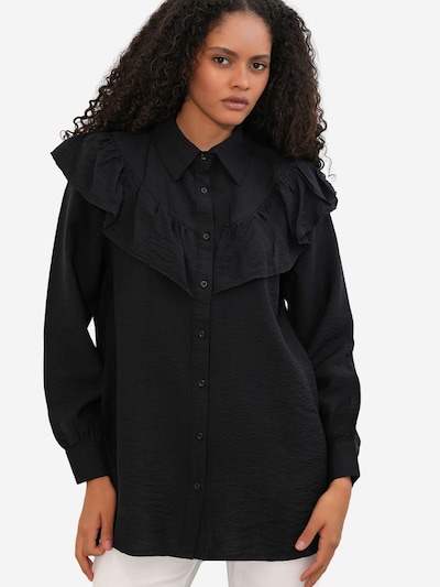 Bigdart Blouse in S in de kleur Zwart, Productweergave