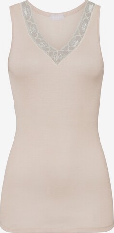 Hanro Top ' Woolen Lace ' in Pink: front