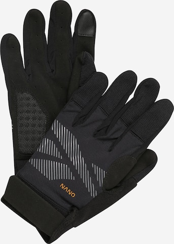 Reebok Athletic Gloves in Black: front