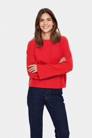 SAINT TROPEZ Pullover 'Inva' in Rot: Vorderseite