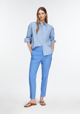 COMMA Slimfit Broek in Blauw: voorkant