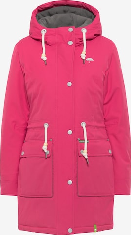 Schmuddelwedda Winter parka in Pink: front