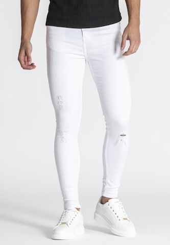 Gianni Kavanagh Skinny Jeans 'Core' in Wit: voorkant