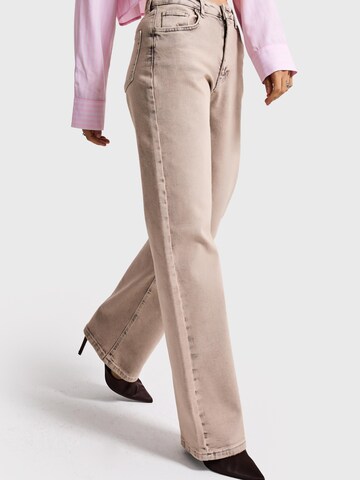 IT'S BASIC Regular Jeans 'Straight Mid Rise Jeans' in Grijs