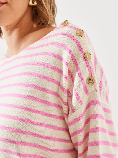 Bianco Lucci Πουλόβερ σε εκρού / ανοικτό ροζ, Άποψη προϊόντος