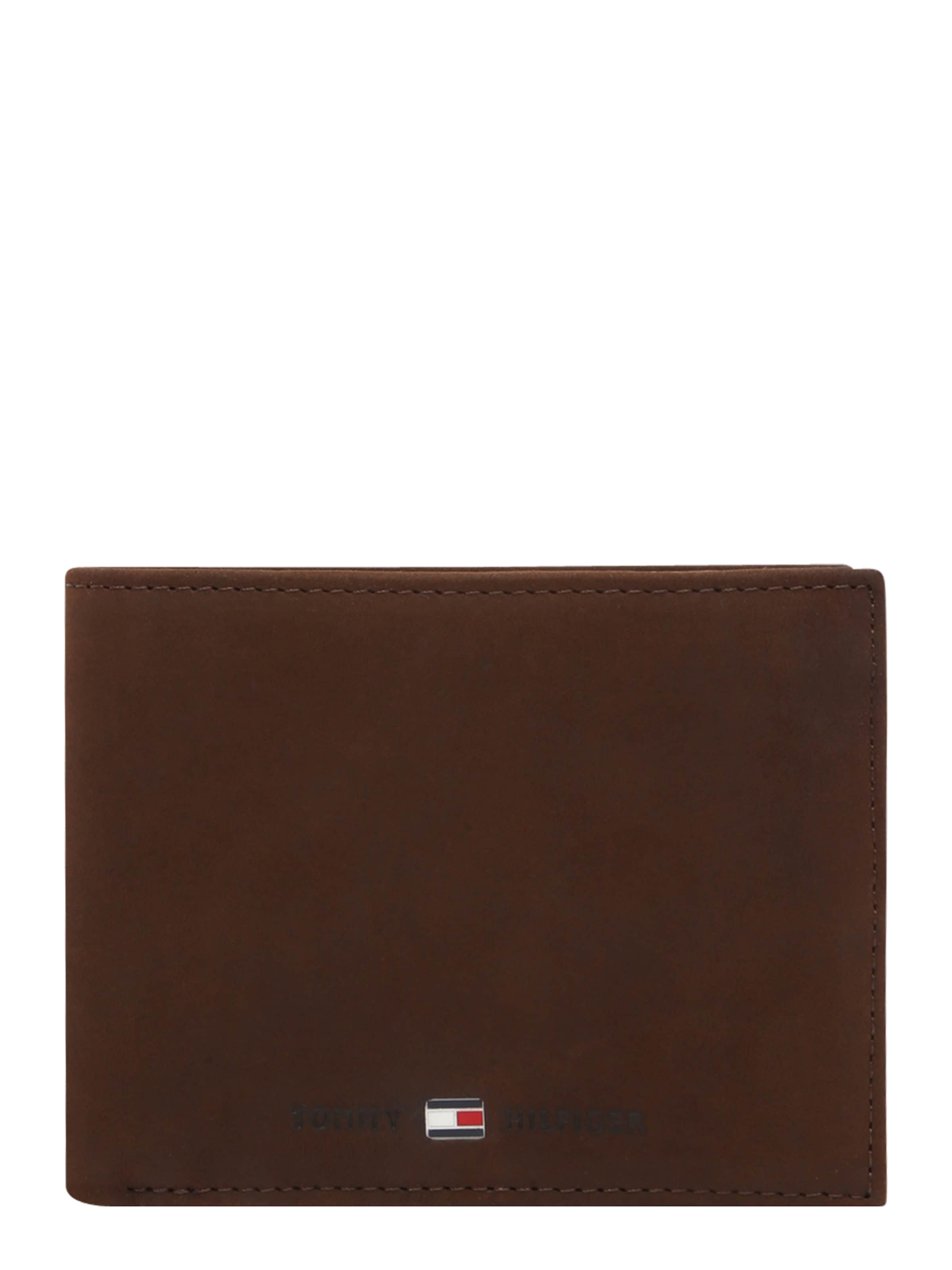 TOMMY HILFIGER Rahakott 'Johnson', värv pruun: eest vaates