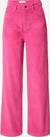 co'couture - Pierna ancha Pantalón 'Vika' en rosa: frente