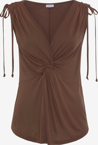 LASCANA Top in Brown: front