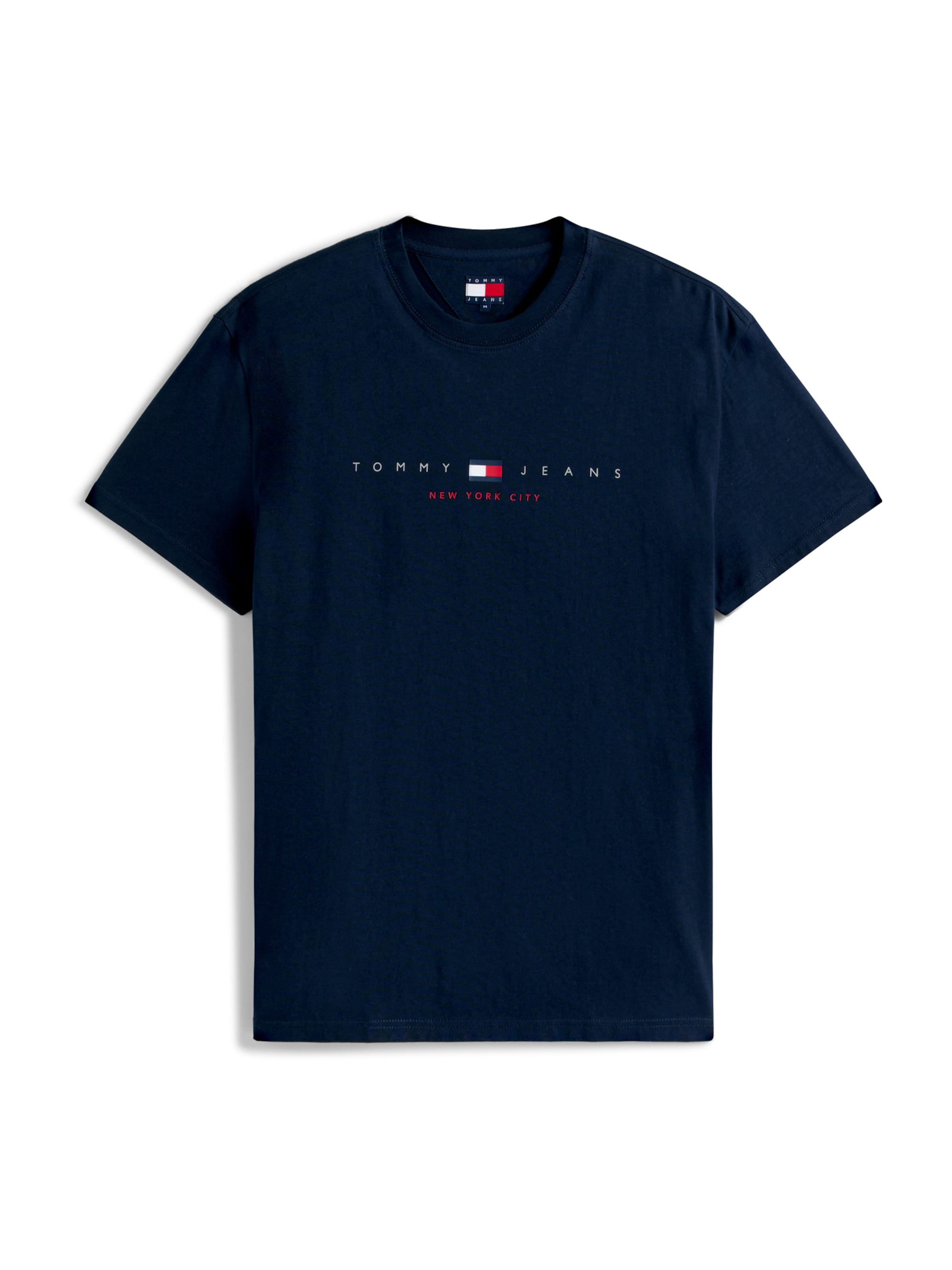 zils Tommy Jeans T-Krekls: no priekšpuses