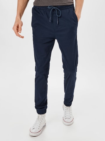 Only & Sons Tapered Trousers 'Linus' in Blue: front