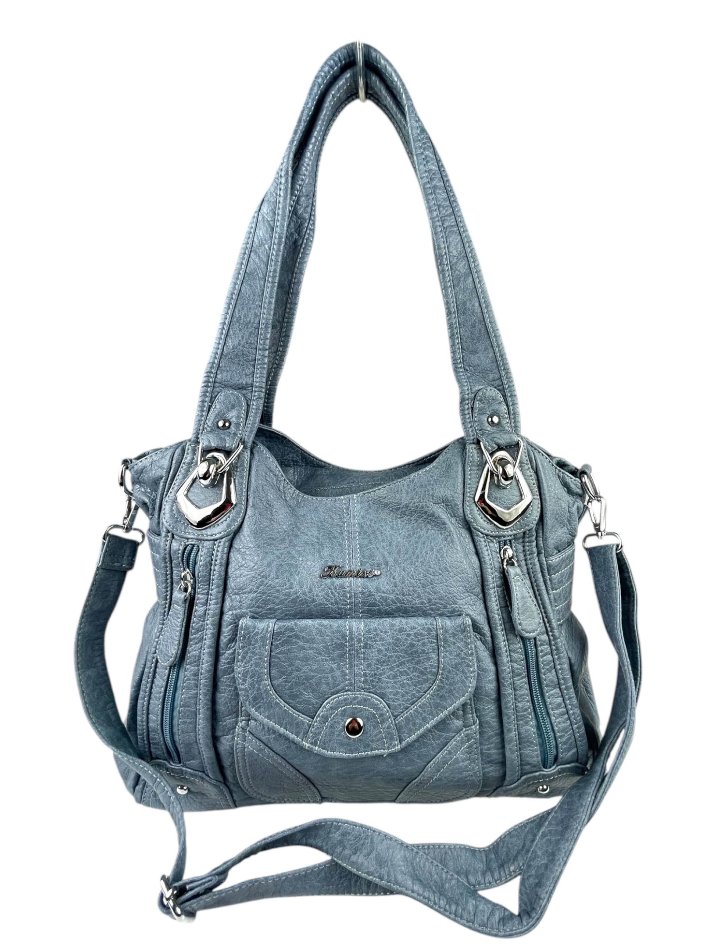 Borsa a spalla di Kumixi in blu