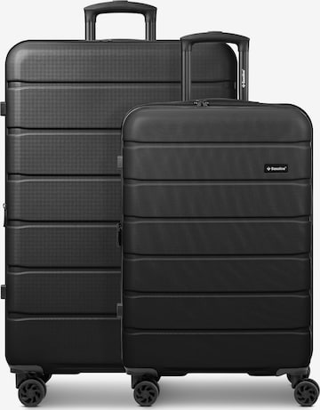 Saxoline Suitcase set 'Miami ' in Black: front