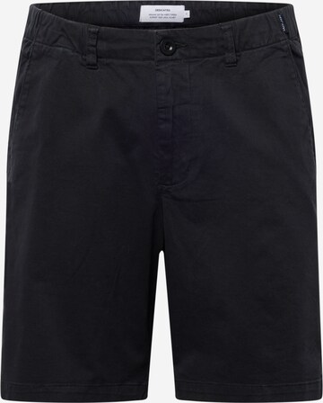DEDICATED. Normální Chino kalhoty 'Nacka' – černá: přední strana