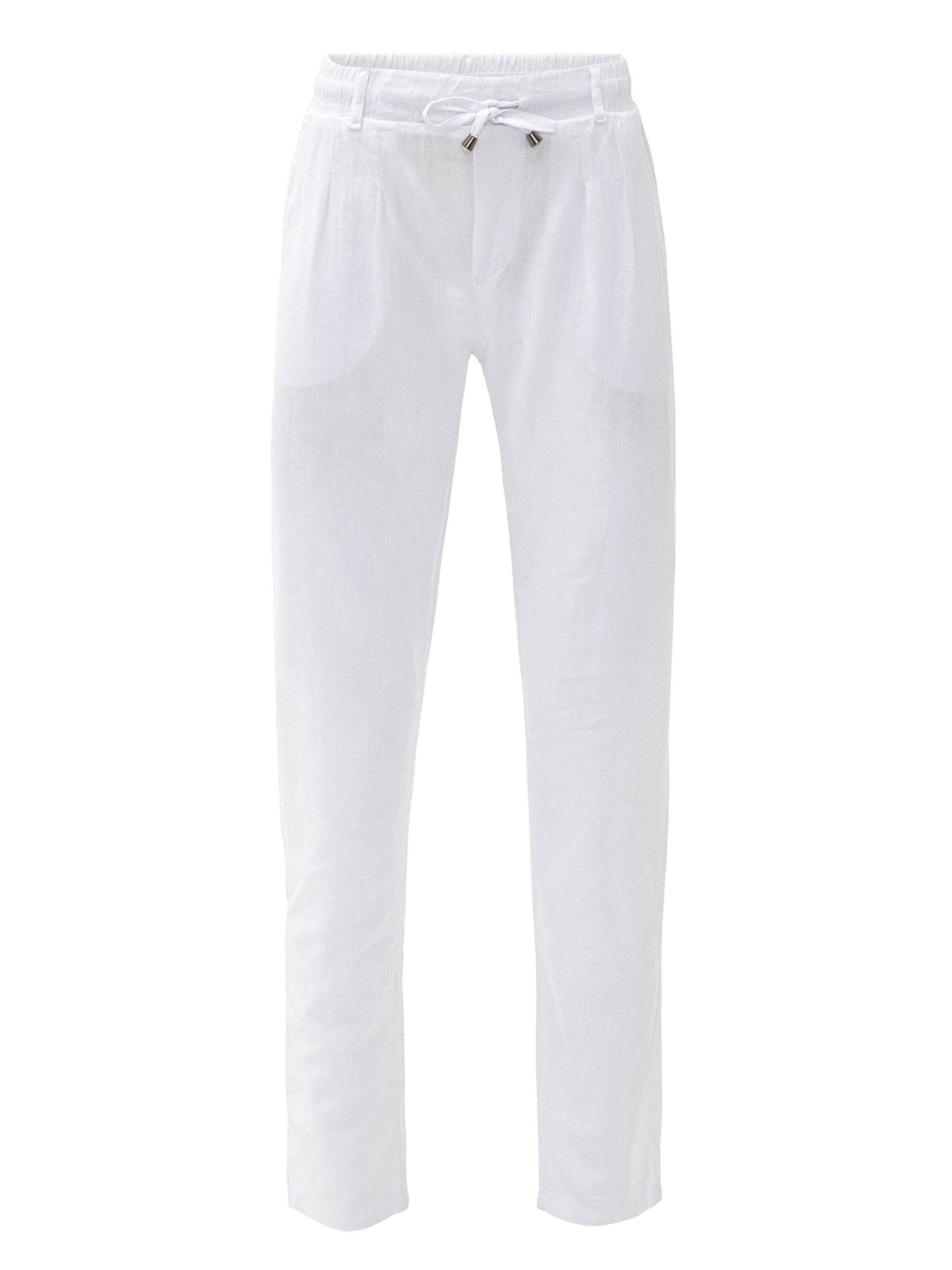 By Diess Collection Regularen Hlače | bela barva: sprednja stran