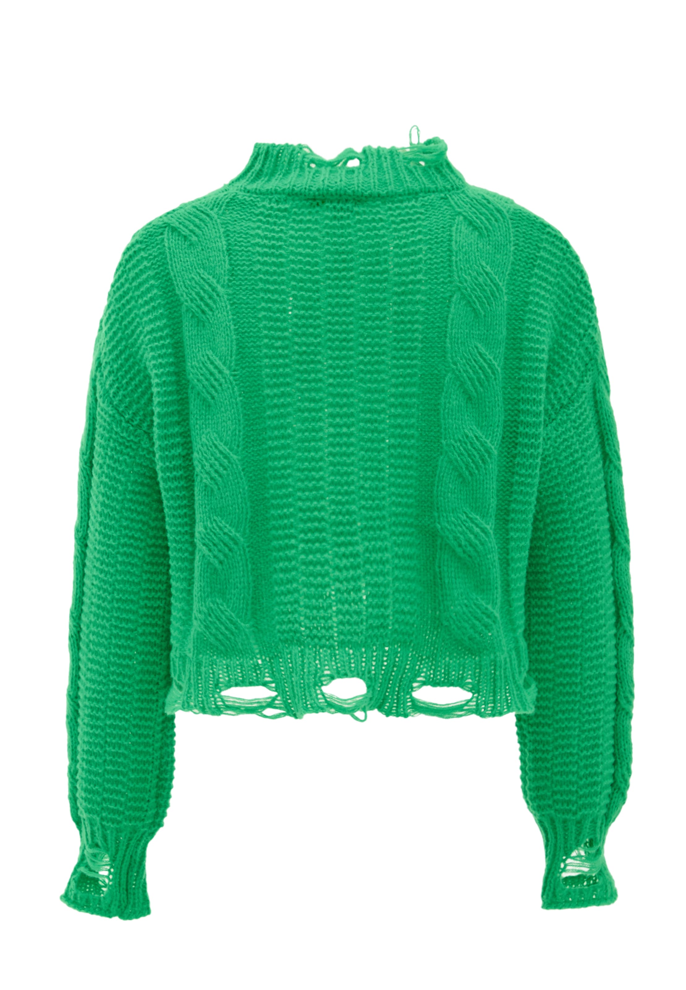 Gaya Πουλόβερ σε πράσινο: μπροστά
