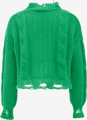 Pull-over Gaya en vert : devant