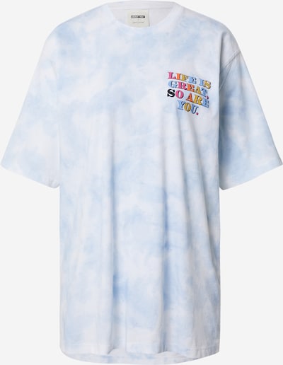ABOUT YOU x Laura Giurcanu Oversizeshirt 'Ercin' in hellblau / mischfarben / weiß, Produktansicht