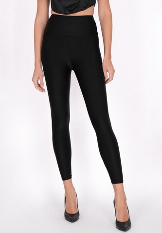 faina Skinny Leggings in Black: front