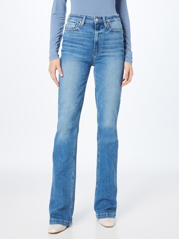 PAIGE Flared Jeans in Blauw: voorkant