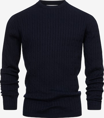 Kronstadt Trui 'Cable' in Blauw: voorkant