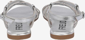 FREUDE Strap Sandals 'Antares' in Silver