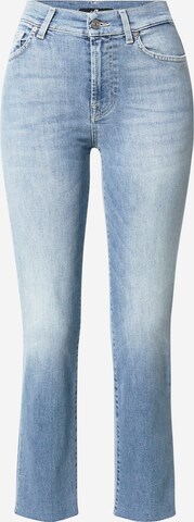 7 for all mankind Слим фит Дънки в синьо: отпред