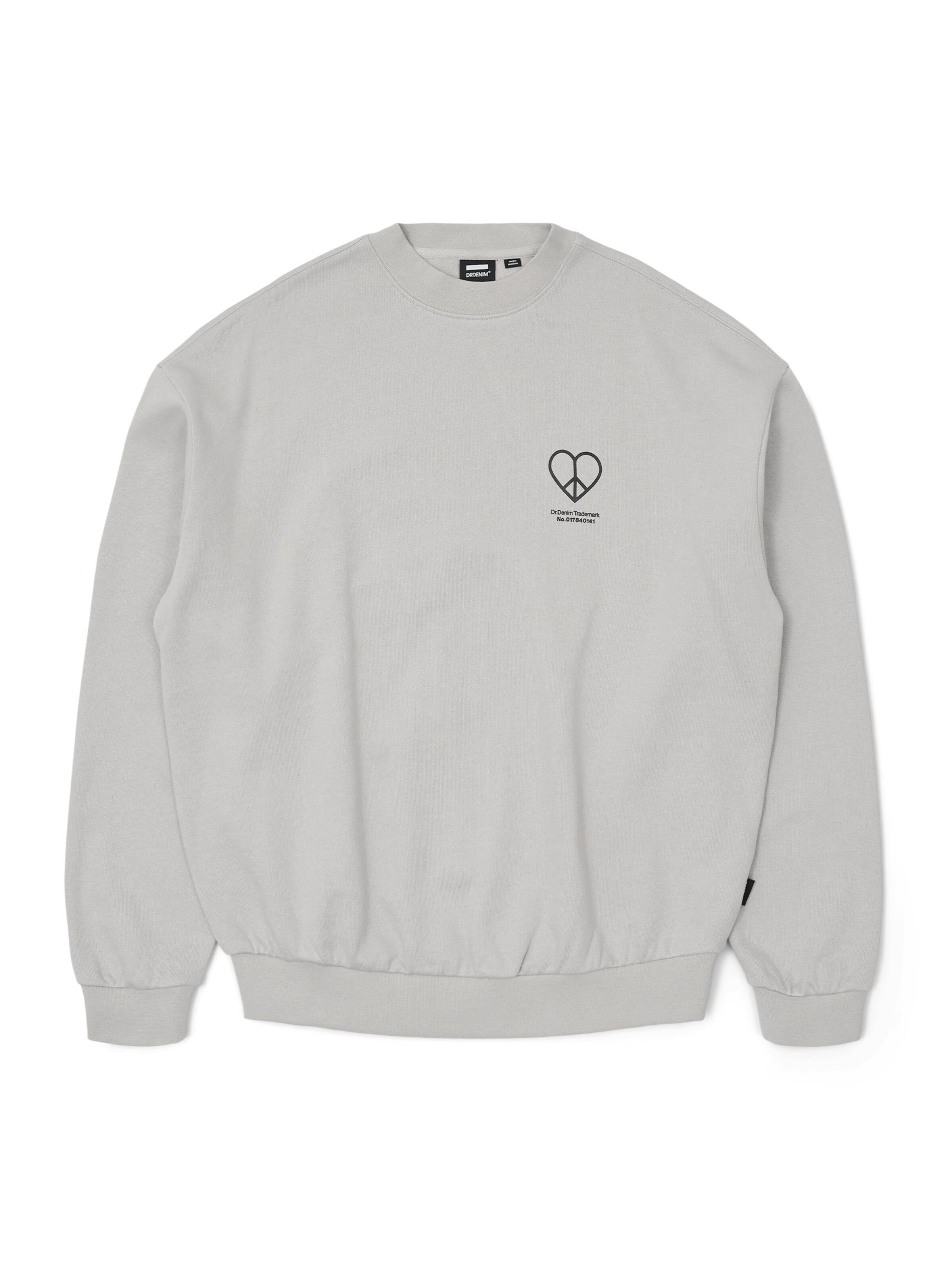 Dr. Denim Sweatshirt 'Kenan' in Grijs: voorkant