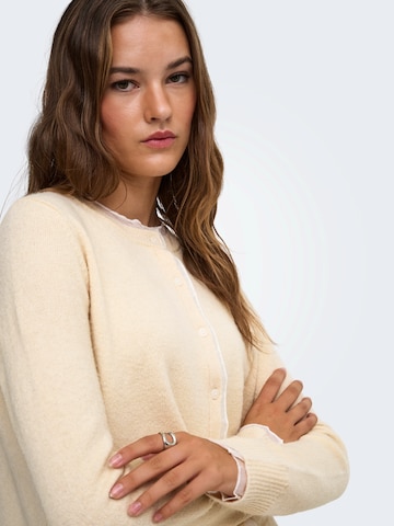 ONLY Strickjacke 'ONLRINE' in Beige