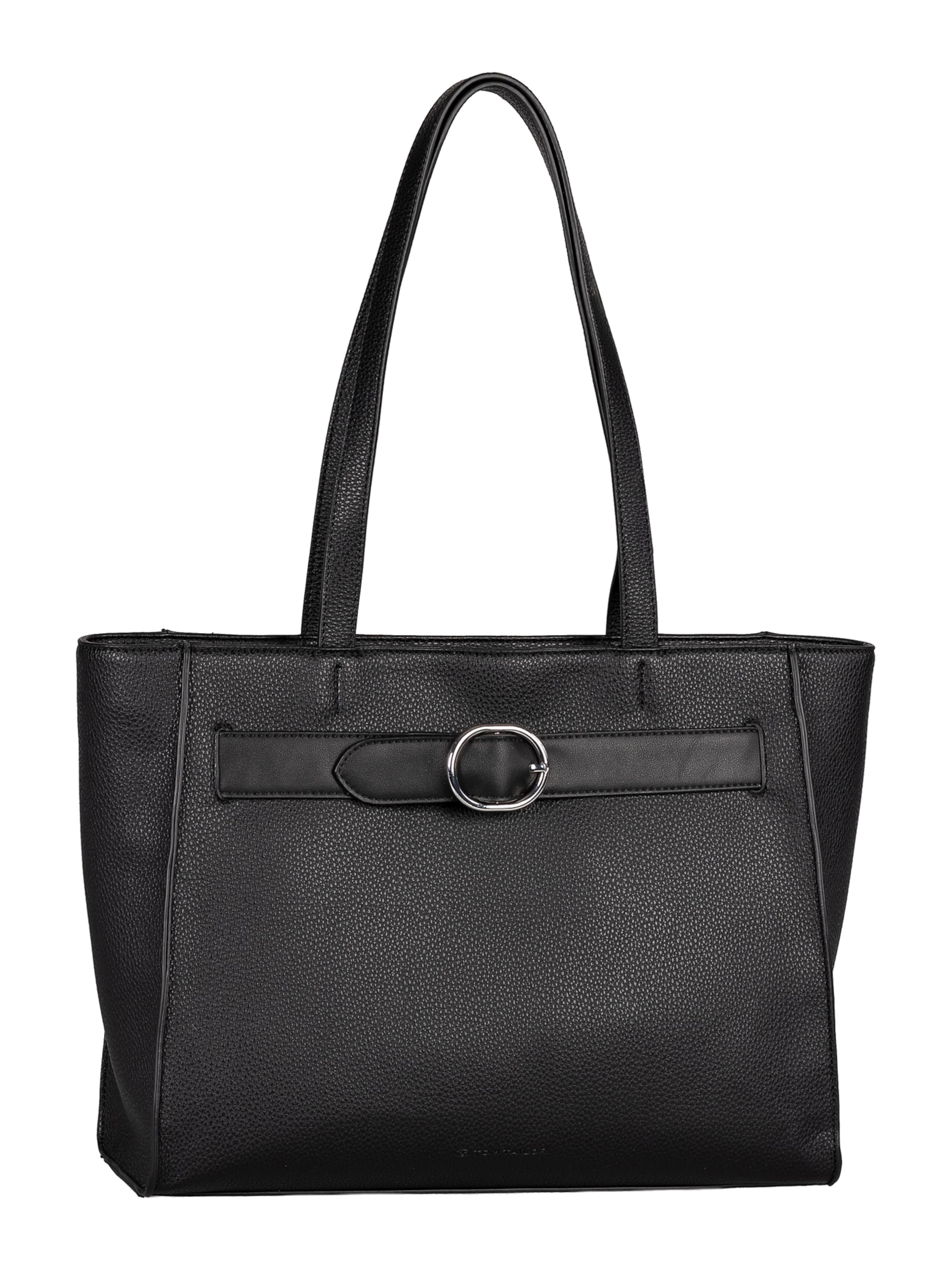 TOM TAILOR Schultertasche 'Eliora' in Schwarz: Vorderseite