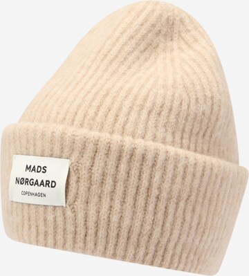 MADS NORGAARD COPENHAGEN Mössa 'Tosca Anju' i beige: framsida