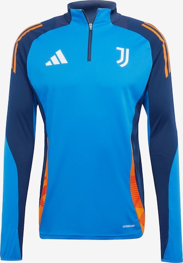 ADIDAS PERFORMANCE T-Shirt fonctionnel 'Juventus Tiro 24' en azur / bleu foncé / orange / blanc, Vue avec produit