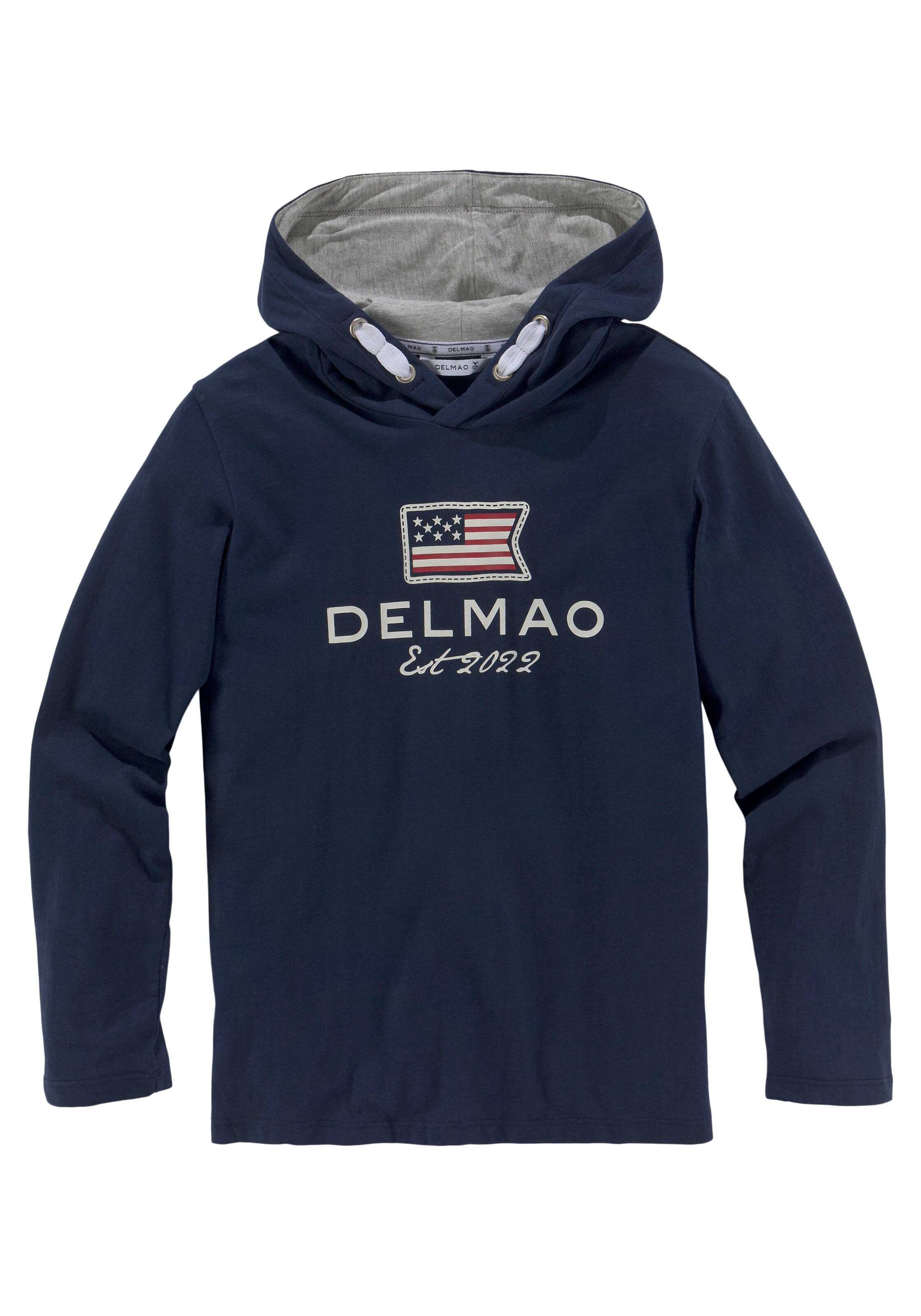 DELMAO Shirt in Blau: Vorderseite