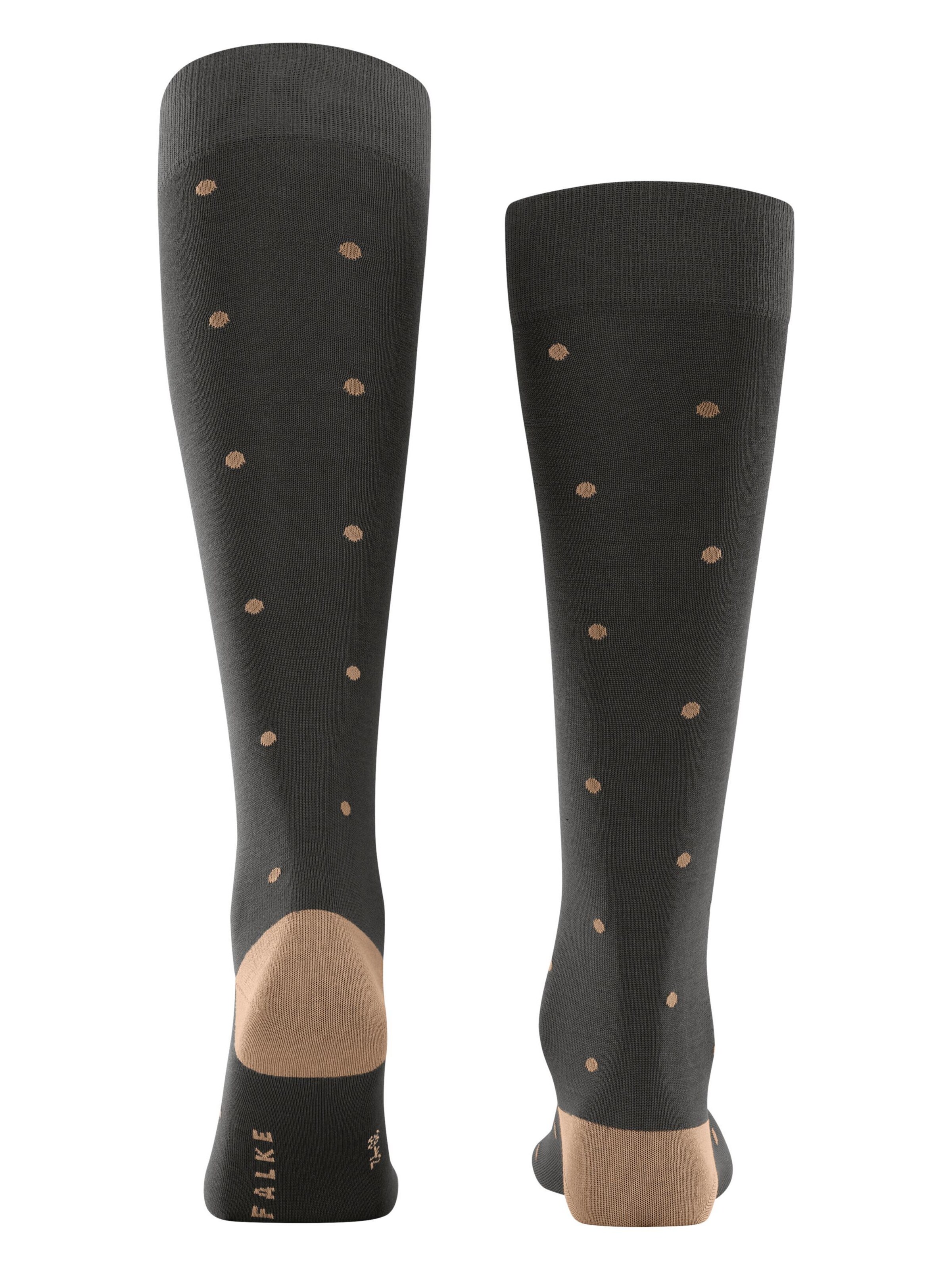 FALKE Knee High Socks 'Dot' in Brown