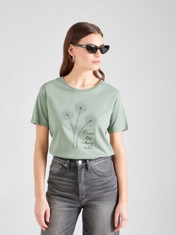 T-shirt 'FLORA' JDY en vert : devant