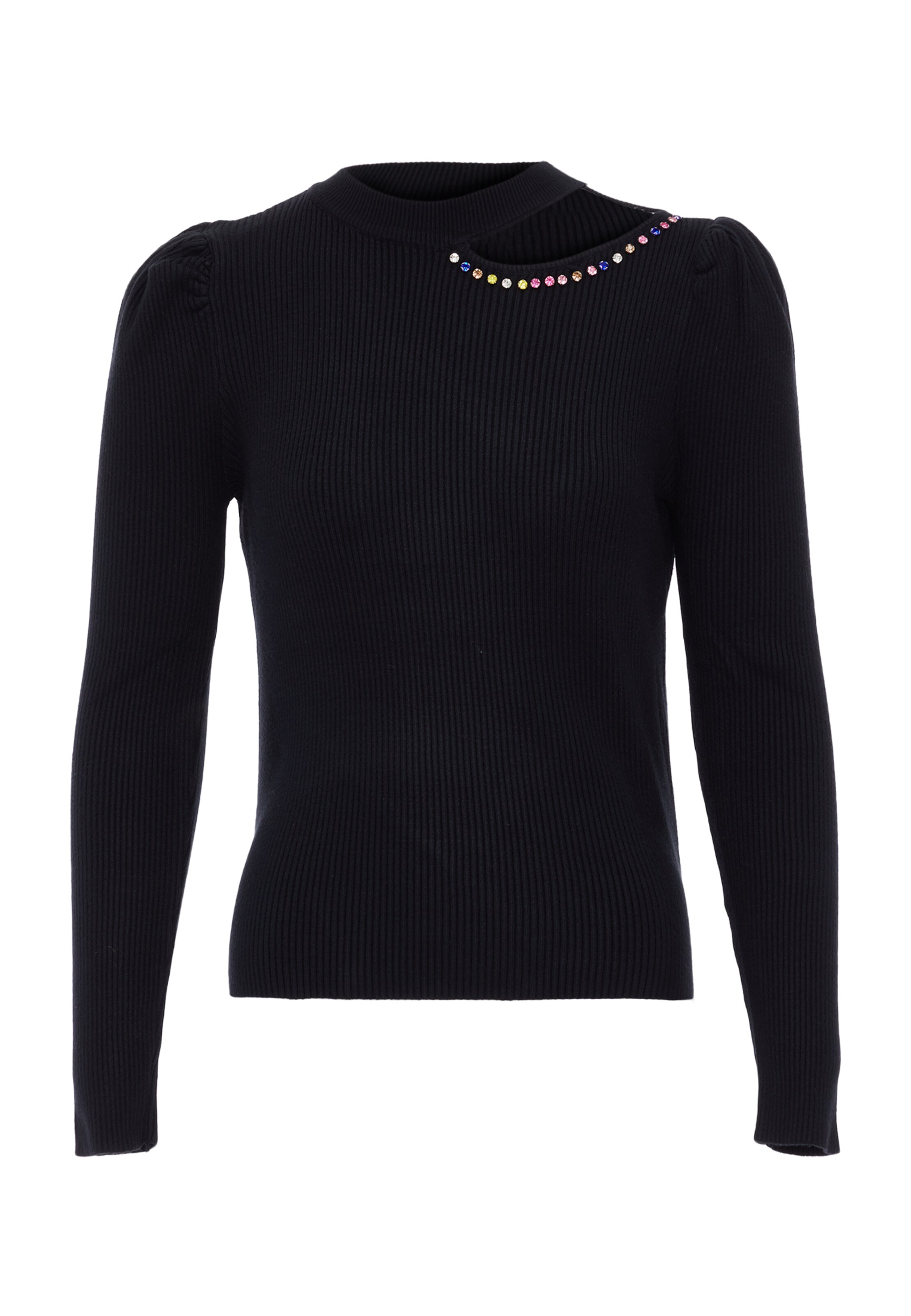 swirly Kampsun, värv must: eest vaates