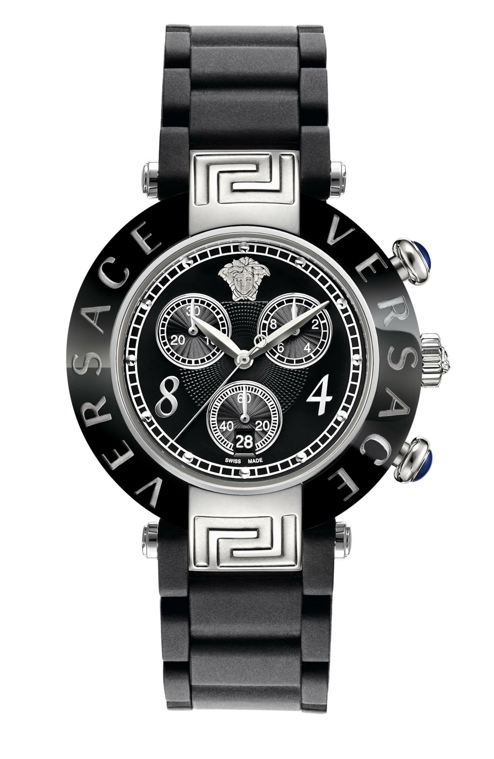 VERSACE Uhr 'Reve' in Schwarz: Vorderseite