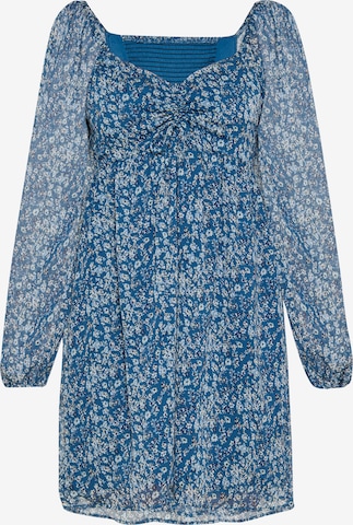 Abito di swirly in blu: frontale