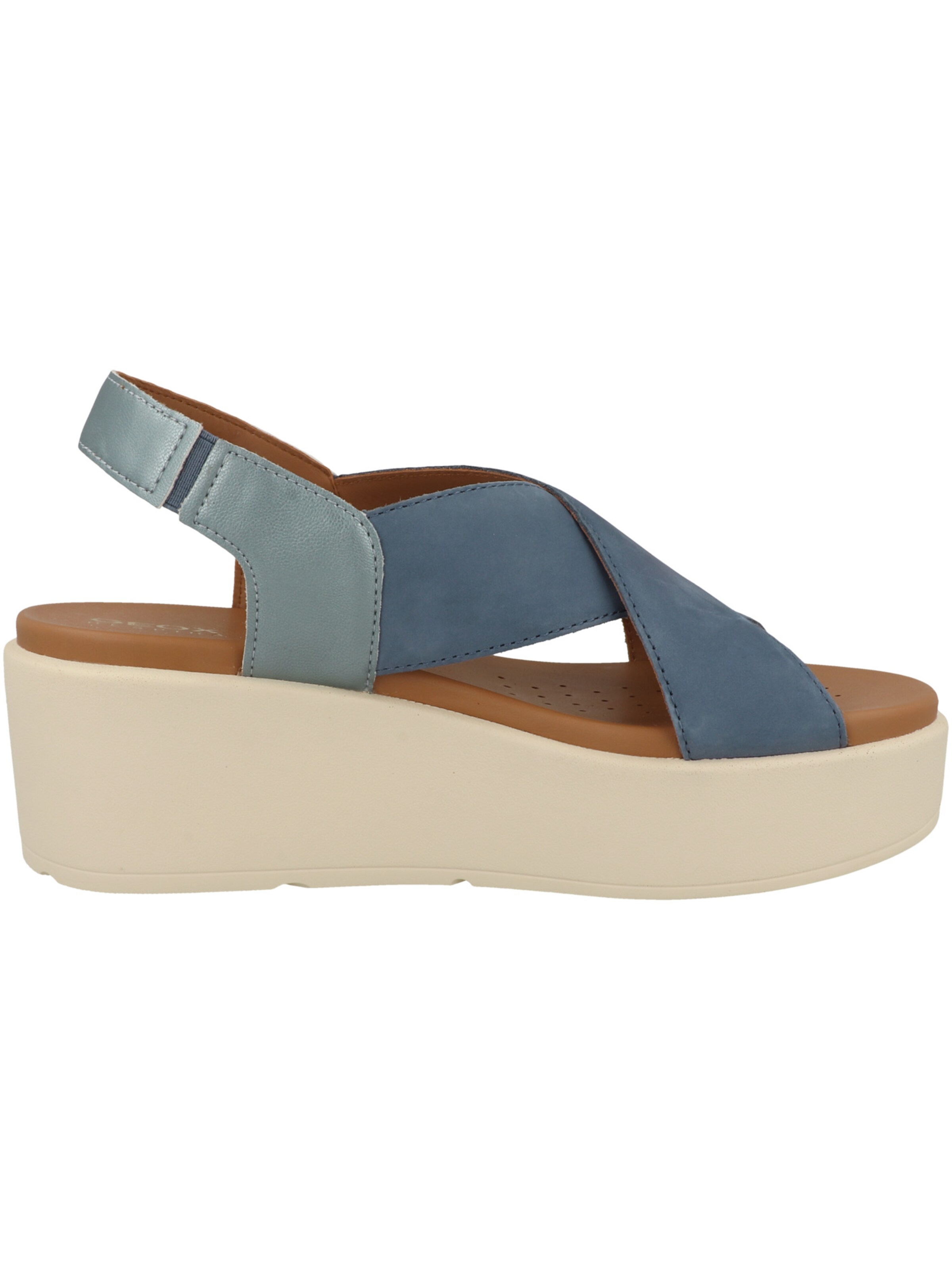 GEOX Keilsandale in Blau