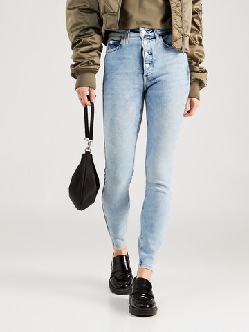 Calvin Klein JeansSkinny Traperice 'HIGH RISE SUPER SKINNY ANKLE' - plava boja: prednji dio