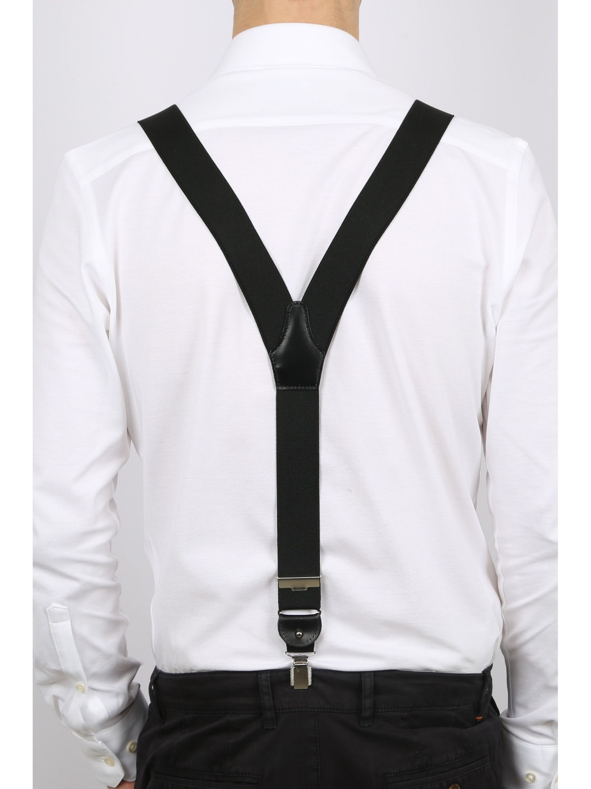 Profuomo Suspenders in Black
