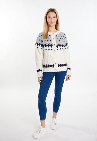 usha BLUE LABEL Knit Cardigan in White