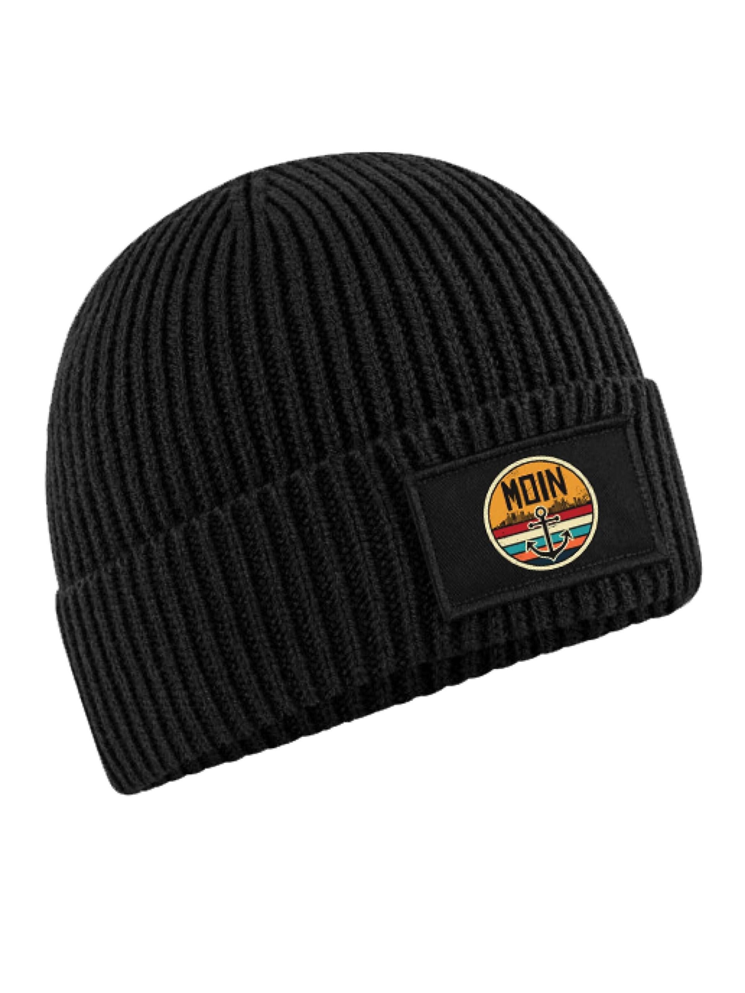 Youth Designz Mütze 'Moin Anker'‌‌‌‌‌‌ in Schwarz