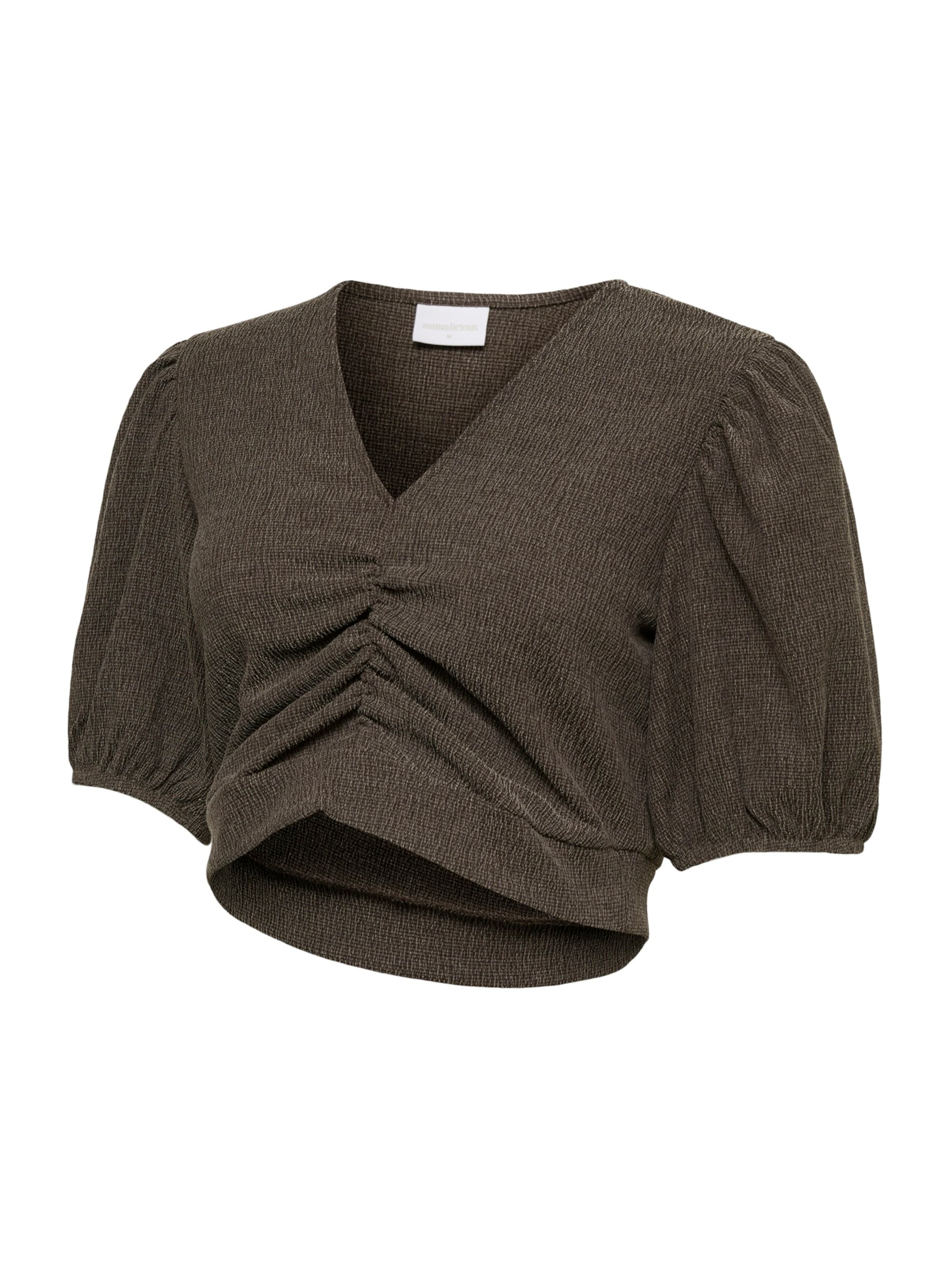 MAMALICIOUS - Camiseta en marrón: frente