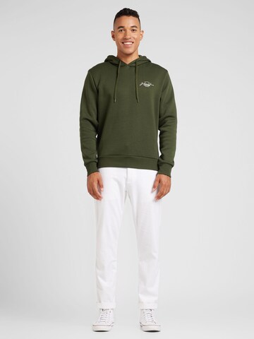 JACK & JONES Μπλούζα φούτερ 'JJFERRIS' σε πράσινο