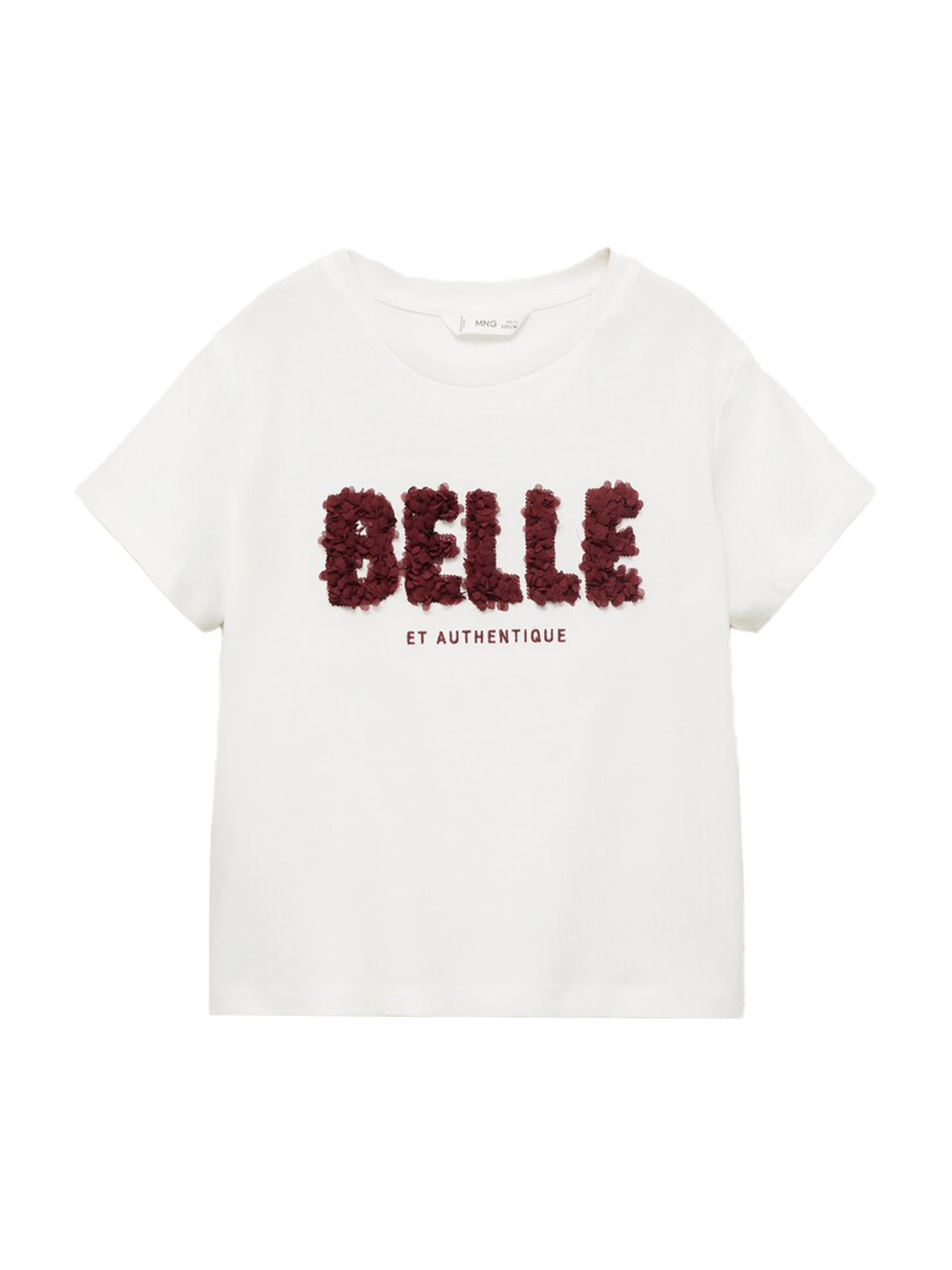 MANGO KIDS Majica 'BELLE' | bela barva: sprednja stran